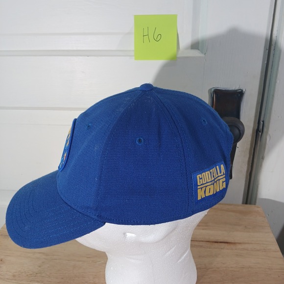 Godzilla vs Kong Baseball Cap Movie Promo Royal Blue Adjustable Hat - Picture 4 of 10
